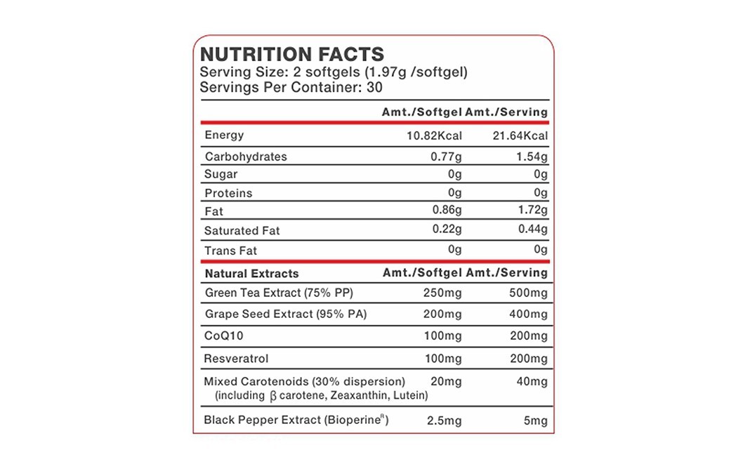 Vitrovea Antox Q10 Enhanced CoQ10 Formula   Plastic Bottle  60 pcs